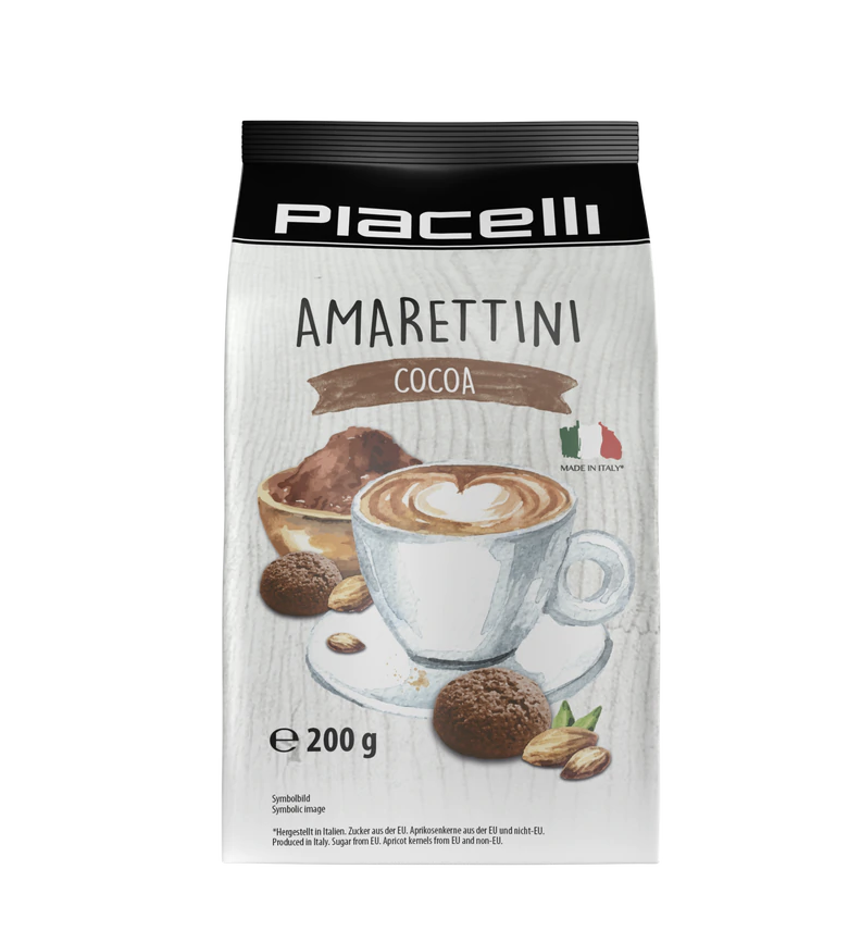 Печиво амаретто з какао Piacelli Amarettini Cacao 200г